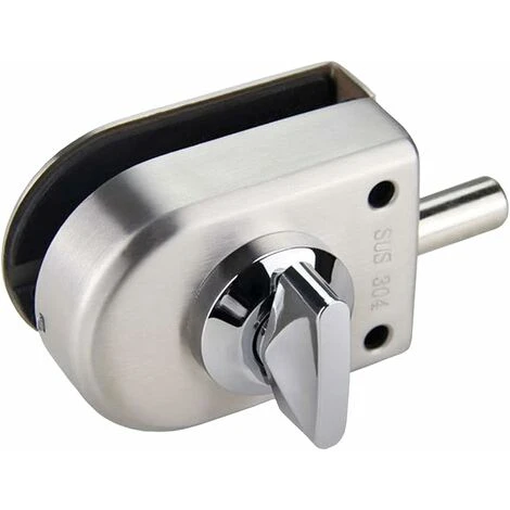 Serrure De Porte Sécurité Anti-Vol De Porte En Verre Verrou D'acier Inoxydable De 10-12mm Ouvrez/Fermez L'utilisation De Salle Bains Bureau D'hôtel De Maison Guazhuni (Argent) 3 Serrure De Porte Sécurité Anti-Vol De Porte En Verre Verrou D'acier Inoxydable De 10-12mm Ouvrez/Fermez L'utilisation De Salle Bains Bureau D'hôtel De Maison Guazhuni (Argent) – Image 3