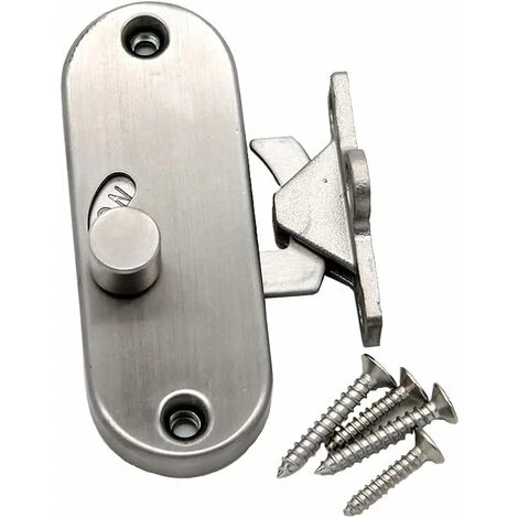 Serrure De Porte Coulissante à 90° à Angle Droit Avec Boucle De Verrouillage De Porte Coulissante Et Verrou De Porte De Grange, Irisfr 3 Serrure De Porte Coulissante à 90° à Angle Droit Avec Boucle De Verrouillage De Porte Coulissante Et Verrou De Porte De Grange, Irisfr – Image 3