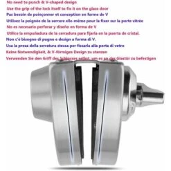 Sans Perçage Serrure De Porte En Verre En Acier Inoxydable Serrure De Porte En Verre Double Serrure De Porte En Verre Centrale Double Porte Coulissante Porte En Verre -Promos Matériel Boutique 48227131 5
