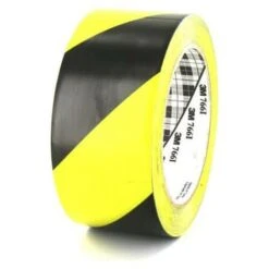 Ruban Adhésif Vinyle 3M - Jaune Et Noir - 50mm - 766-50