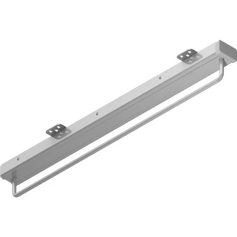 Porte-cintres Coulissant - Acier Chromé Et Pvc Gris Argent - 15 Kg - Longueur : 290 Mm - MENAGE&CONFORT 1 Porte-cintres Coulissant - Acier Chromé Et Pvc Gris Argent - 15 Kg - Longueur : 290 Mm - MENAGE&CONFORT