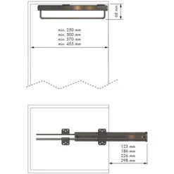 Porte-cintres Coulissant - Acier Chromé Et Pvc Gris Argent - 15 Kg - Longueur : 290 Mm - MENAGE&CONFORT 5 Porte-cintres Coulissant - Acier Chromé Et Pvc Gris Argent - 15 Kg - Longueur : 290 Mm - MENAGE&CONFORT -Promos Matériel Boutique 49990365 3