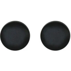 Paire De Rosace Ronde Pour Porte Modèle Pomerol - Borgne - Noir Velouté