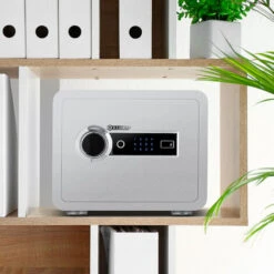 KESSER® Coffre-fort électrique Avec Lecteur D’empreinte Digitale Boîtier De Piles Inclus Coffre-fort électronique Triple Verrouillage à Double Boulon Coffre-fort Mural Ou à Poser Au Sol Coffre-fo -Promos Matériel Boutique 50753453 5