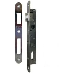 Serrure De Portail à Larder à Cylindre Oblongue Axe à 15 Mm + Gâche