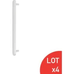 Plaque Aveugle Et Anti-vol Aluminium Blanc RAL9016 LOT DE 4