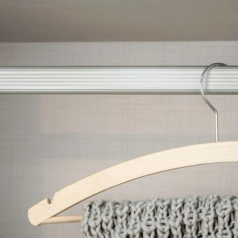 Kit Tube De Penderie 30x15 Mm Aluminium 3 Kit Tube De Penderie 30x15 Mm Aluminium – Image 3