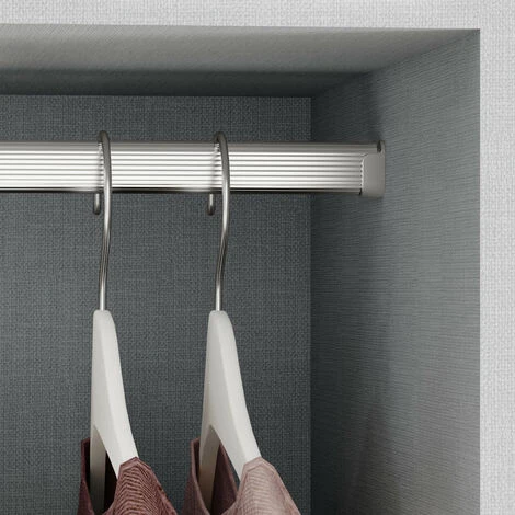 Kit Tube De Penderie 30x15 Mm Aluminium 4 Kit Tube De Penderie 30x15 Mm Aluminium – Image 4