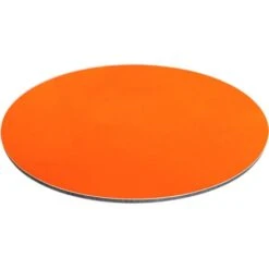 Panneau Composite Aluminium Couleur 3 Mm Rond - Plaque Alu Avec Au Centre Un Polyéthylène (PVC) Aluminium Composite - Orange - Diamètre 100 Mm