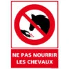 Panneau Ne Pas Nourrir Les Chevaux. Panneau Interdiction Nourrir Les Animaux En Sticker, Panneau PVC Ou Aluminium. Panneau Dissuasif - Aluminium 2 Mm - 210 X 300 Mm
