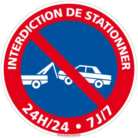 Panneau Stationnement Interdit PVC 1,5 Mm. Disque Interdiction De Stationner Rouge Et Bleu. Panneau Signalisation D'interdiction - Diamètre 125 Mm 1 Panneau Stationnement Interdit PVC 1,5 Mm. Disque Interdiction De Stationner Rouge Et Bleu. Panneau Signalisation D'interdiction - Diamètre 125 Mm