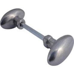 Bouton Double Ovale Aluminium