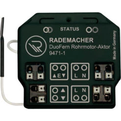 Actionneur Pour Volets Roulants Smart Home RADEMACHER Actionneur Pour Moteur Tubulaire DuoFern 9471-1 Comm. De Motor. De Volets Roul., Brise-soleil Et Stores Bannes, Comp. Av HomePilot SmartHome, Mont
