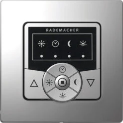 Programmateur Pour Volets Roulants Smart Home RADEMACHER Troll Basic DuoFern 5615-AL Pour La Commande Automatique De Moteurs Pour Volets Roulants, Compatible Avec HomePilot Smart-Home, Gris Aluminium.