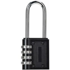 GDRHVFD Cadenas À Combinaison 4 Chiffres, Serrure Combinée, Code Casier Valise En Acier Imperméable Anti-Rouille À Longue Manille Idéal