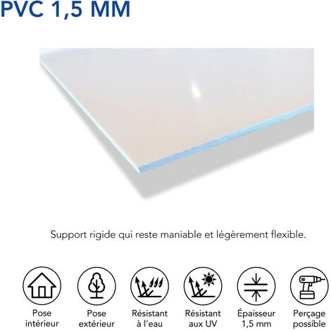 Panneau Plastique PVC 1,5 Mm Rond. Plaque P.V.C Blanc. Plaque PVC Plastique Blanc Rond. Matière PVC Rigide à La Découpe - 10 Cm (100 Mm) 4 Panneau Plastique PVC 1,5 Mm Rond. Plaque P.V.C Blanc. Plaque PVC Plastique Blanc Rond. Matière PVC Rigide à La Découpe - 10 Cm (100 Mm) – Image 4