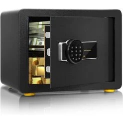 COSTWAY Coffre-fort De Sécurité Électronique Avec Clavier Numérique, 2 Clés,Système D'Alarme,40 X 30 X 31 CM (L X L X H)