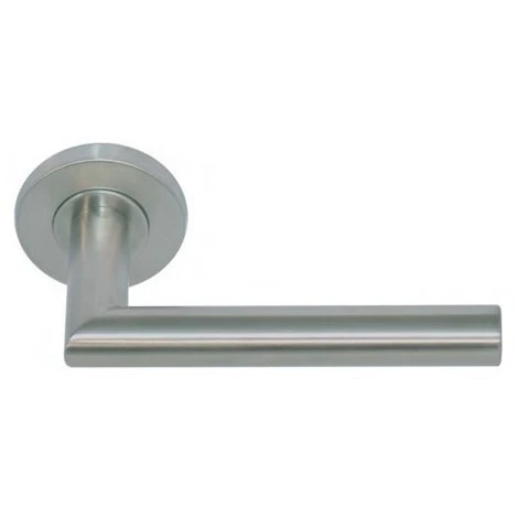 Paire Béquilles Inox 304 Angle Vif Sur Rosace Vallon - Ressort Rappel C7 ép.38/50 Mm - 173 1 Paire Béquilles Inox 304 Angle Vif Sur Rosace Vallon - Ressort Rappel C7 ép.38/50 Mm - 173