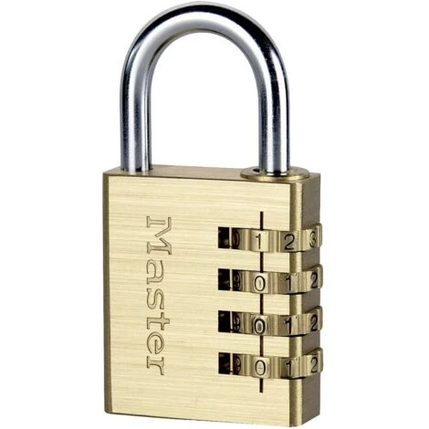 Master Lock P44298 Cadenas Or, Argent Avec Serrure à Combinaison 1 Master Lock P44298 Cadenas Or, Argent Avec Serrure à Combinaison