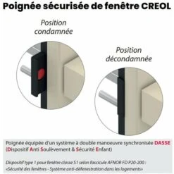 Poignée De Fenêtre Avec Sécurité Enfant Noir 39 Mm 8 Poignée De Fenêtre Avec Sécurité Enfant Noir 39 Mm -Promos Matériel Boutique 53818579 4