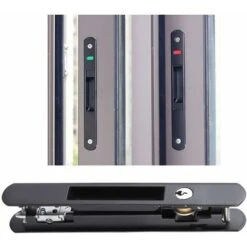 Verrou De Porte- Porte Coulissante Fenêtre Crochet Serrure Porte Mobile Moderne Simple Double Face Serrure Pour La Maison，Starlight -Promos Matériel Boutique 54168834 5