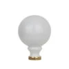 Boule De Rampe D'escalier En Porcelaine Blanche Diamètre 100mm