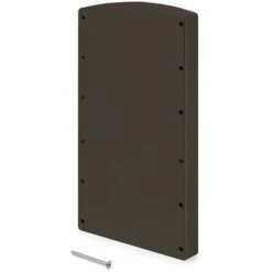 Emuca Accessoire Latéral Pour Penderie Rabattable Pour Armoire Hang, Peint En Moka, Plastique, 1 Lot De 2 Unités