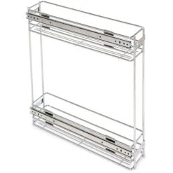 Emuca Porte-bouteilles Extractible, Largeur Intériere 115 Mm, Acier, Chromé