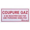 Plaque Signalétique Coupure Gaz - à Ne Pas Réouvrir - 200x100 Mm