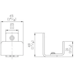 Guide Bas Métallique Noir Type Barn Door Pour SLID'UP 240 -Promos Matériel Boutique 5617068 4