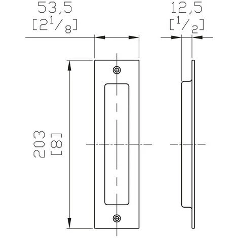Poignée Rectangulaire Noire Type Barn Door 203 X 53 Mm 4 Poignée Rectangulaire Noire Type Barn Door 203 X 53 Mm – Image 4