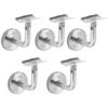 Randaco Supports De Main Courante 5 Pièces Acier Inoxydable Supports De Rampe Main Courante Supports Muraux Pour Garde-corps Support Pour Escalier Pour Escalier Avec Couvercle De Base