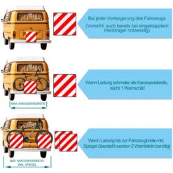 Randaco Panneau D'avertissement Voiture Camping-car Espagne Et Italie Remorque Caravane 2 En1 50x50cm -Promos Matériel Boutique 56395424 4