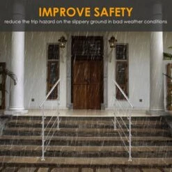 Randaco Rampe D'escalier Garde-corps De Porte Fenêtre Acier Inoxydable Main Courante Balustrade 100 Cm 0 Crossbars -Promos Matériel Boutique 56396512 3