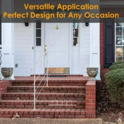 Randaco Rampe D'escalier Garde-corps De Porte Fenêtre Acier Inoxydable Main Courante Balustrade 100 Cm 0 Crossbars -Promos Matériel Boutique 56396512 4