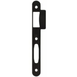 Gâche Finition Acier Verni Noir Pour Serrure à Larder à Pêne Demitour Et Pêne Dormant D450 Et D45