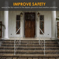 Randaco Rampe D'escalier Acier Inoxydable Main Courante Balustrade Garde-corps Argenté 100 Cm 0 Crossbars -Promos Matériel Boutique 57648807 3