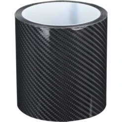 Autocollant Voiture Stickers Fibre De Carbone Film Adhésif Vinyle Auto à L'eau Sans Bulle Imperméable Moto Véhicule Noir (10CMx3M)LO-Ron