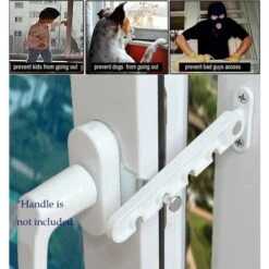 Entrebâilleur De Fenêtre à Battant, Verrou De Sécurité Pour Bébé, Verrou Anti-pincement, Entrebâilleur De Ventilation De Fenêtre, Ouverture Vers L'extérieur Pour Fenêtre UPVC, Bois Et Aluminium，blanc, -Promos Matériel Boutique 57779801 5
