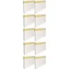 10x Porte étiquette Adhésif Autocollant 50x38mm Prix étagère Rail Rangement Support Rayonnage Plastique
