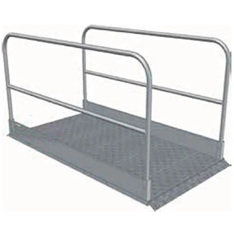 Passerelle De Tranchée Renforcée Avec Garde-corps Finition Galvanisée 2000x1000 Mm - 074120100 1 Passerelle De Tranchée Renforcée Avec Garde-corps Finition Galvanisée 2000x1000 Mm - 074120100