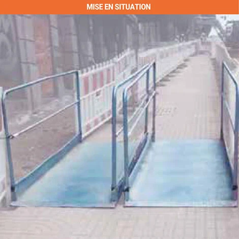 Passerelle De Tranchée Renforcée Avec Garde-corps Finition Galvanisée 2000x1000 Mm - 074120100 3 Passerelle De Tranchée Renforcée Avec Garde-corps Finition Galvanisée 2000x1000 Mm - 074120100 – Image 3