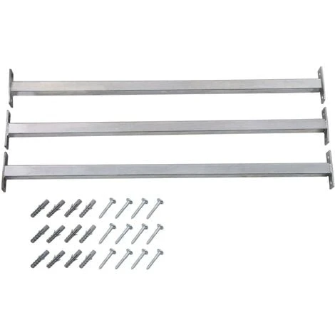INLIFE Barres De Fen¨ºtre R¨glables De S¨curit¨ 3 Pcs 710-1200 Mm 1 INLIFE Barres De Fen¨ºtre R¨glables De S¨curit¨ 3 Pcs 710-1200 Mm