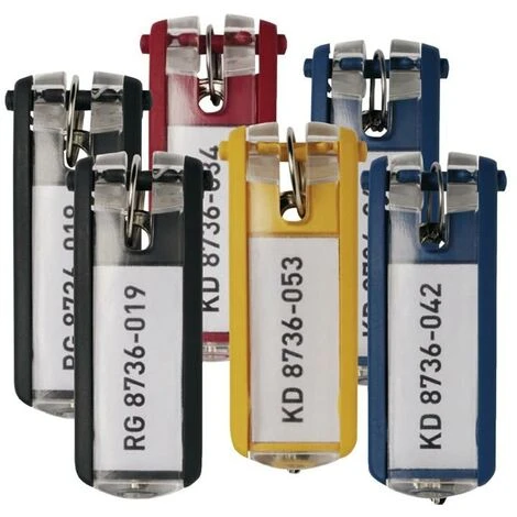 DURABLE Schlüsselanhänger KEY CLIP 2,5x7cm Farb.sortiert 6 Stück 1 DURABLE Schlüsselanhänger KEY CLIP 2,5x7cm Farb.sortiert 6 Stück