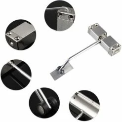 Ferme-portes, Fermeture à Ressort Automatique, Ferme-Porte Réglable Acier, Ferme-porte Automatique Interne -Promos Matériel Boutique 58348580 3