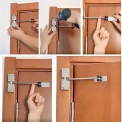 Ferme-portes, Fermeture à Ressort Automatique, Ferme-Porte Réglable Acier, Ferme-porte Automatique Interne -Promos Matériel Boutique 58348580 4