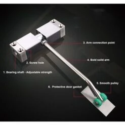 2 Pièces Ferme-portes, Automatique Porte Plus Près Mécanique Vitesse Contrôler Jusqu'à 40KG, Venez Avec Clé Hexagonale -Promos Matériel Boutique 58348583 5