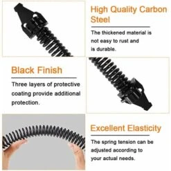 Ferme-porte à Ressort De 14 Pouces Ferme-porte Réglable Ferme-porte à Ressort En Acier Au Carbone Extérieur Vis Ferme -Promos Matériel Boutique 58348898 4