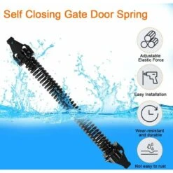 Ferme-porte à Ressort De 14 Pouces Ferme-porte Réglable Ferme-porte à Ressort En Acier Au Carbone Extérieur Vis Ferme -Promos Matériel Boutique 58348898 5