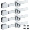 Lot De 4 Verrous De Porte Coulissante En Verre Avec Finition Chromée, Clés Identiques,petites,GU.B/bon